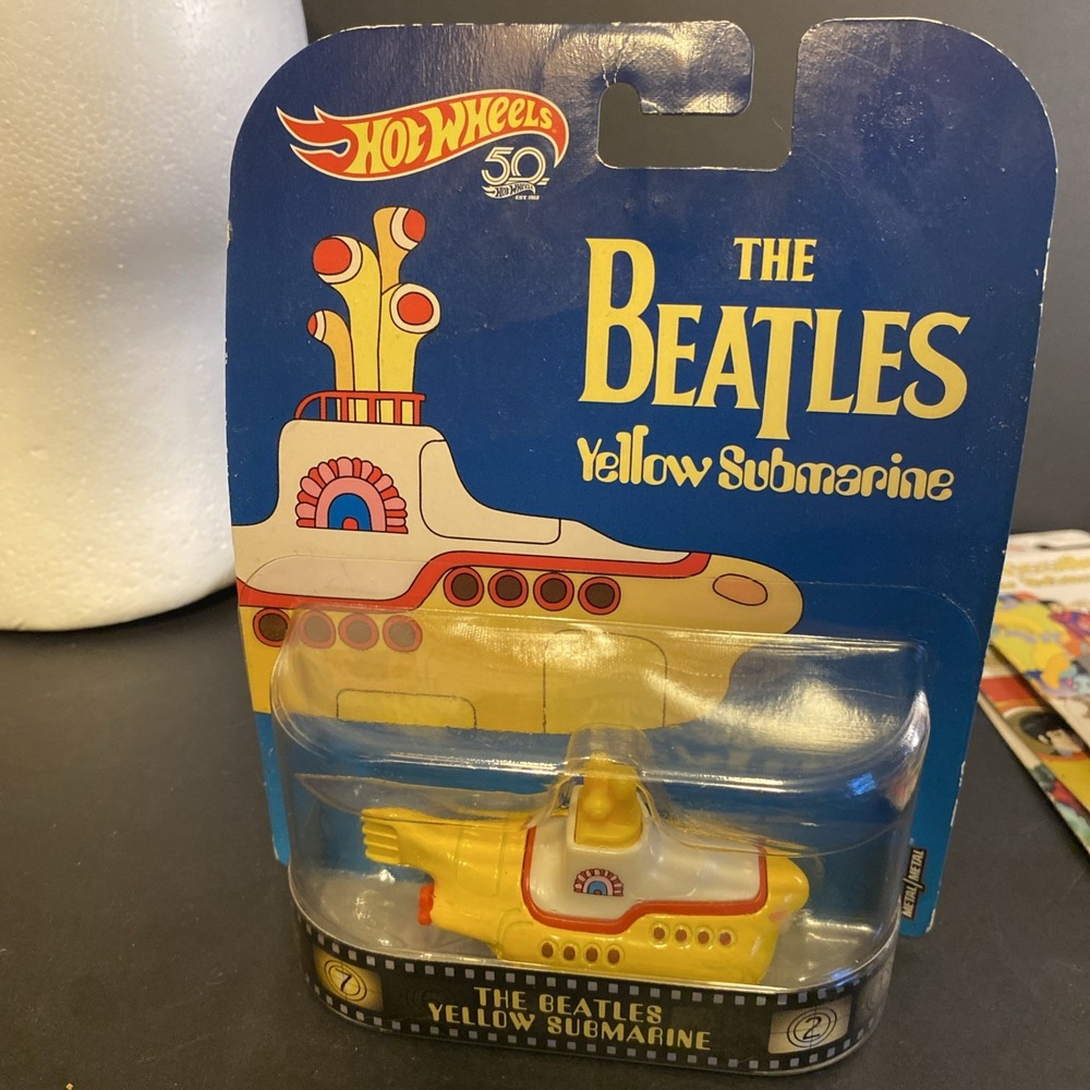 Hot Wheels 50th Anniversary The Beatles Yellow Submarine NIB